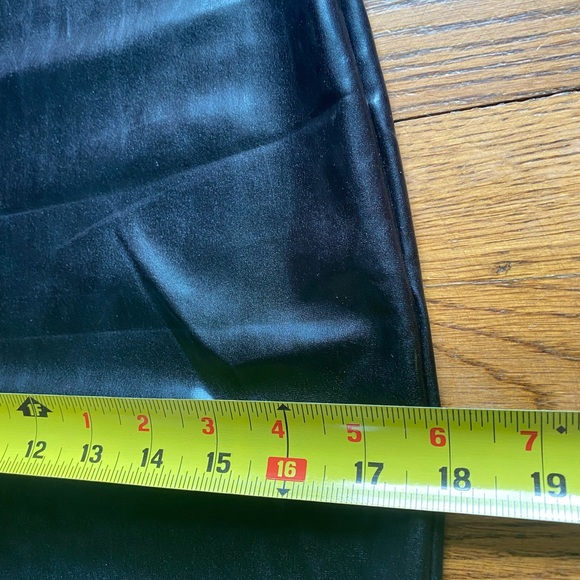 SEXY! Black Lycra “Rubber” slip on dress. Size Medium. Mock turtleneck. - Picture 9 of 10